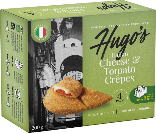 Hugo's Italian Cheese & Tomato Crepes 200g